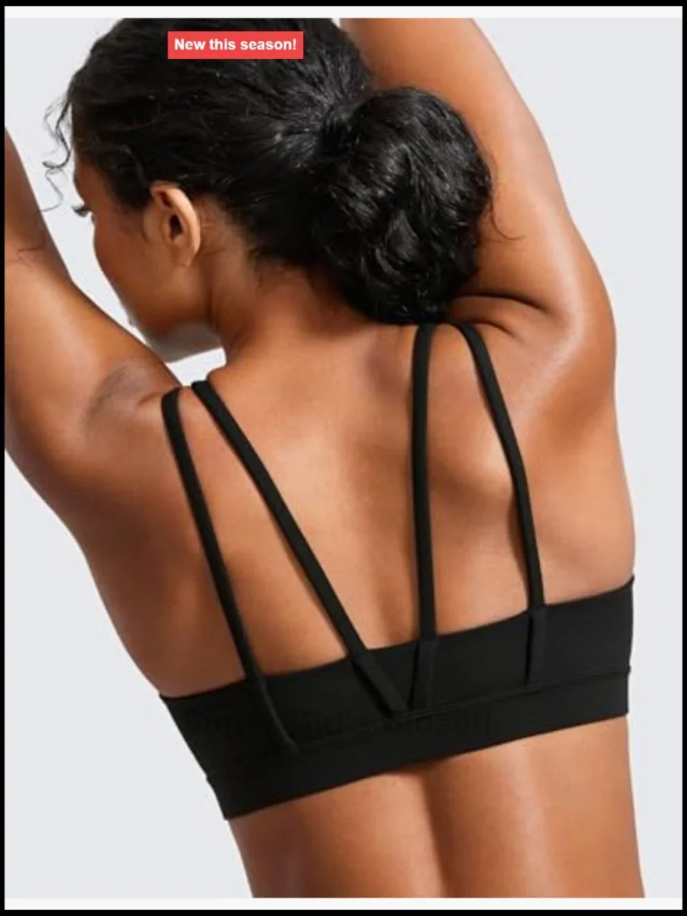 Buttery Soft V Neck Sports Bra with Molded Cups